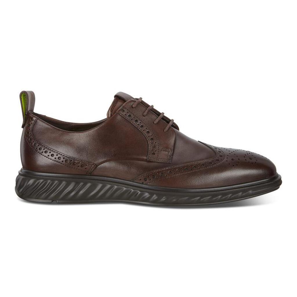 Ecco St.1 Hybrid Lite Wingtip Brogue Mens Dress Shoes Brown - India VDL-367820